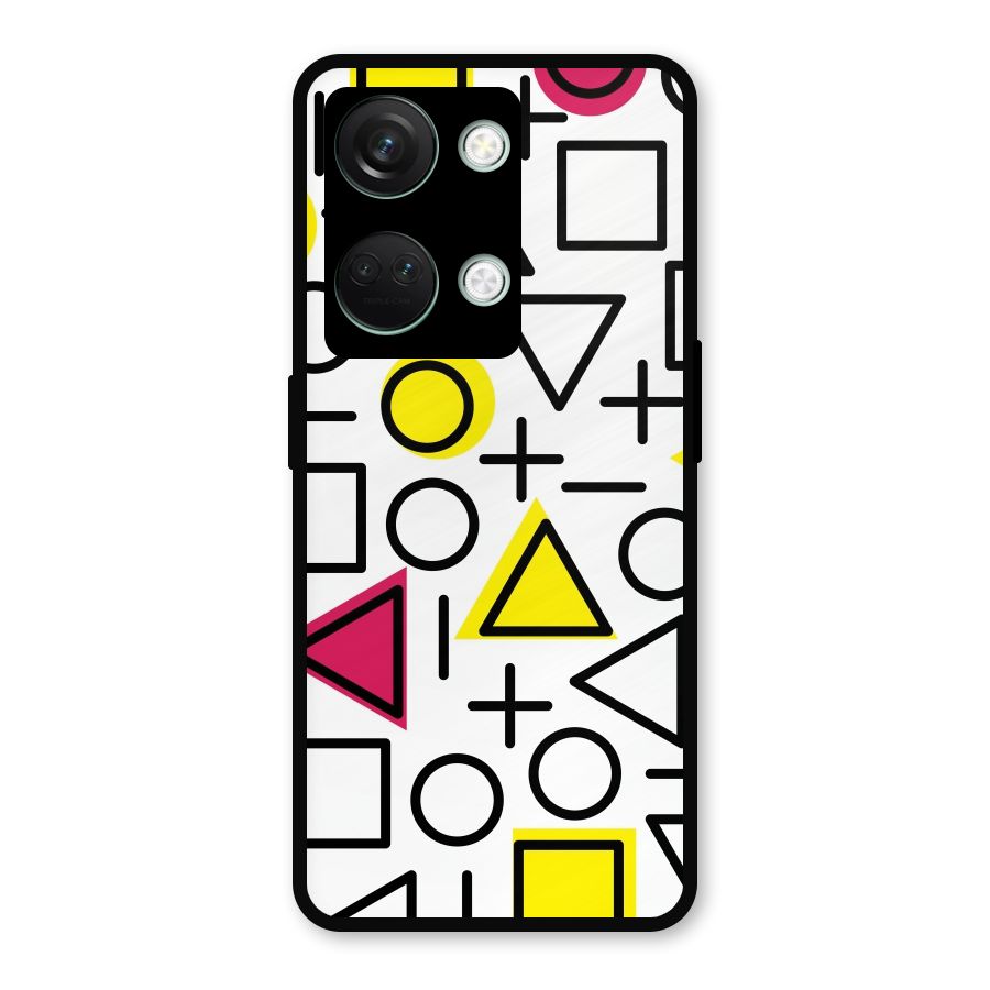 Geometry Pattern Metal Back Case for OnePlus Nord 3