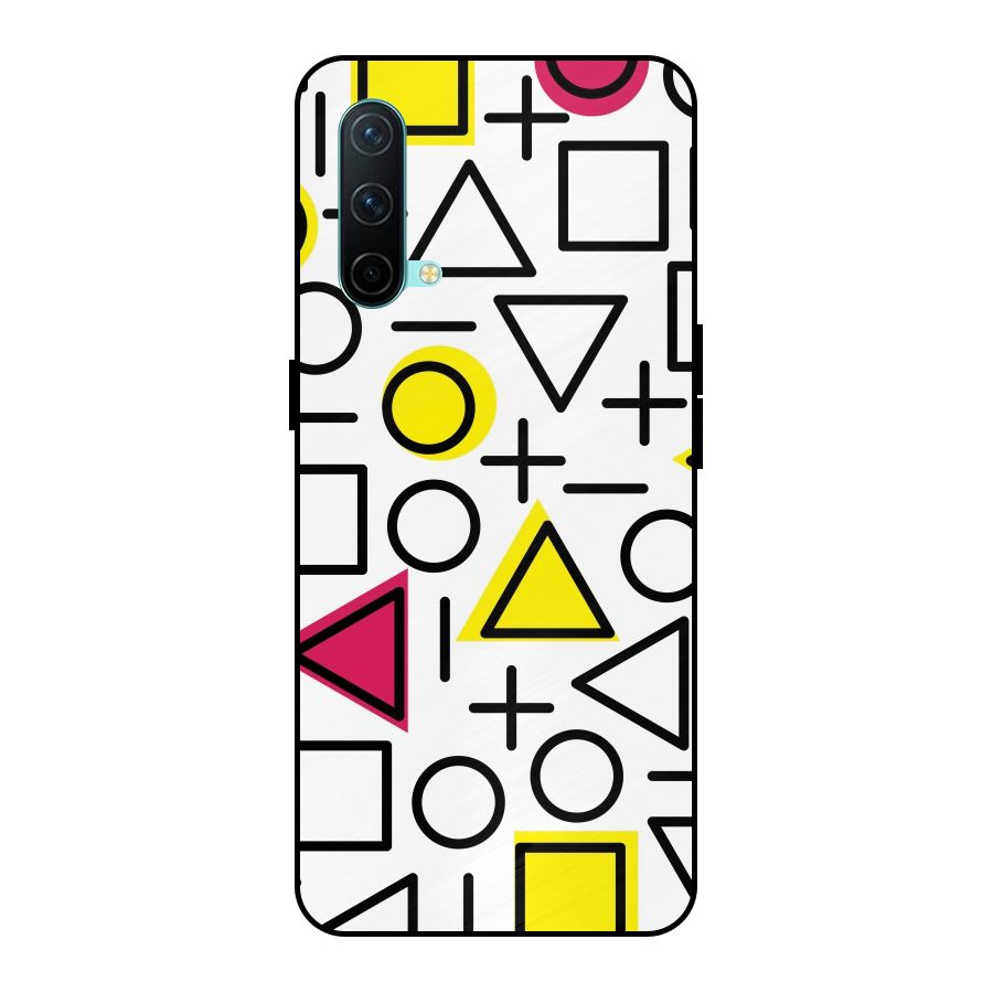 Geometry Pattern Metal Back Case for OnePlus Nord CE 5G