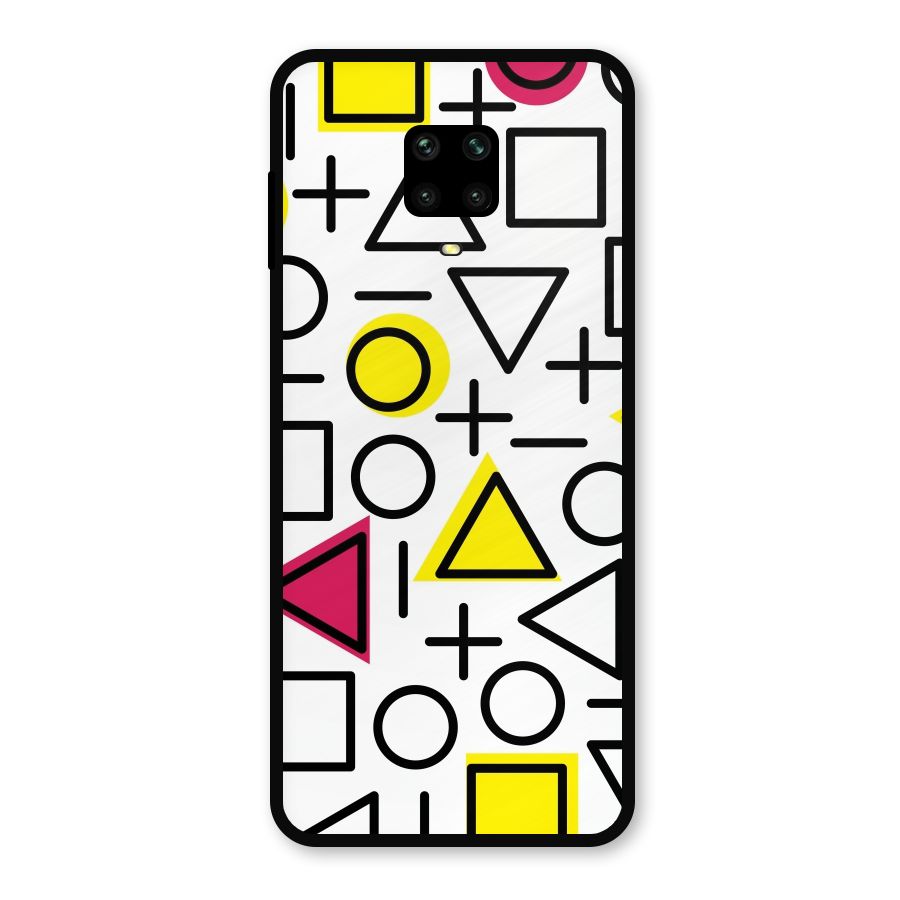 Geometry Pattern Metal Back Case for Poco M2