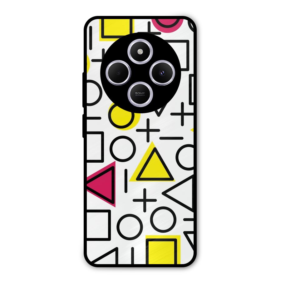 Geometry Pattern Metal Back Case for Poco M7
