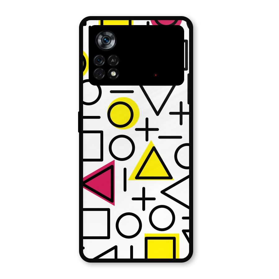 Geometry Pattern Metal Back Case for Poco X4 Pro 5G