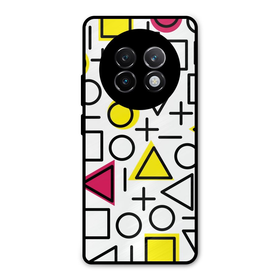 Geometry Pattern Metal Back Case for Realme 13 Plus