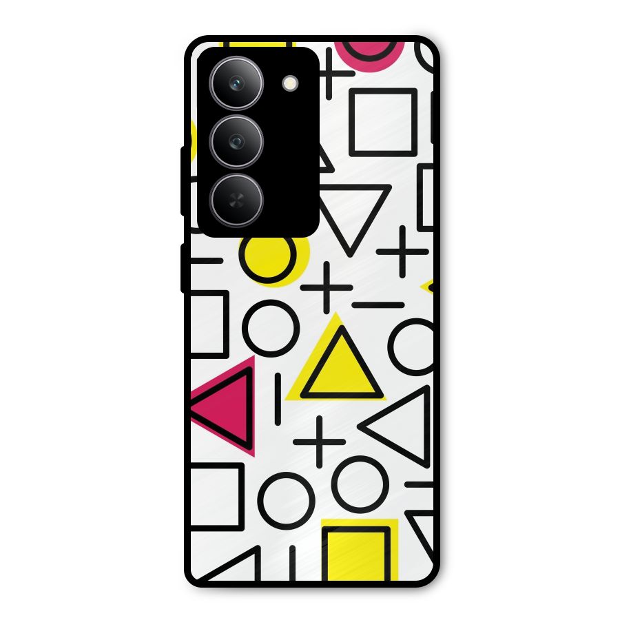 Geometry Pattern Metal Back Case for Realme 14x