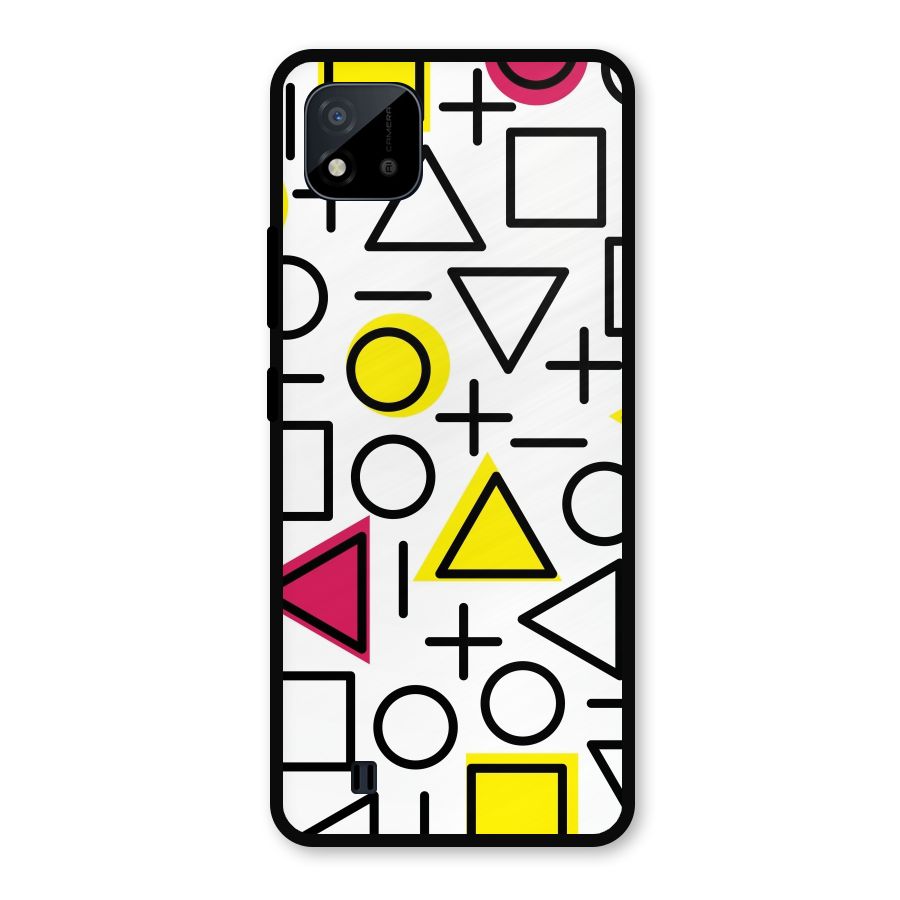 Geometry Pattern Metal Back Case for Realme C11 2021