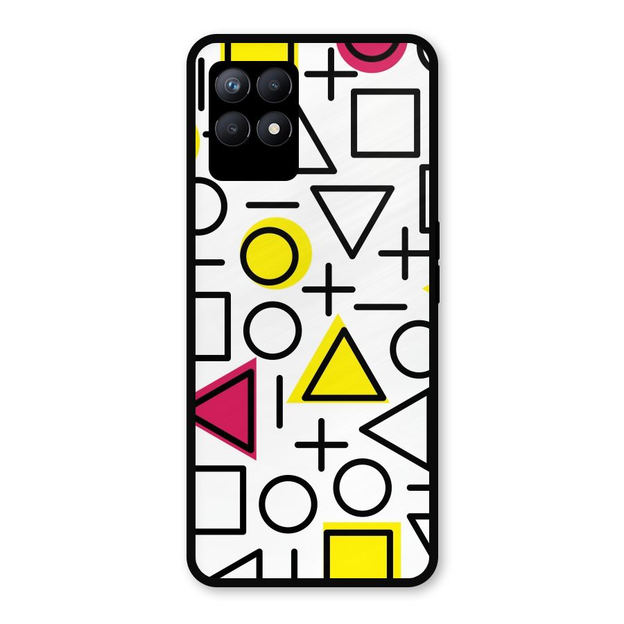 Geometry Pattern Metal Back Case for Realme Narzo 50