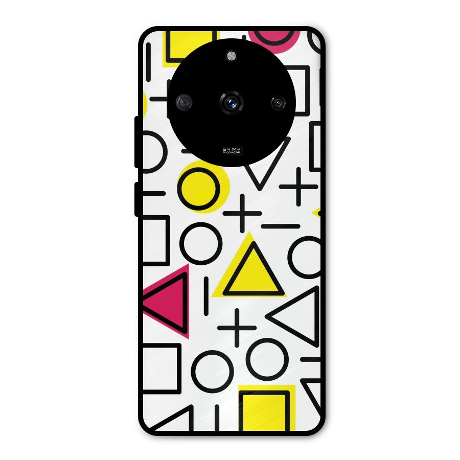 Geometry Pattern Metal Back Case for Realme Narzo 60 5G