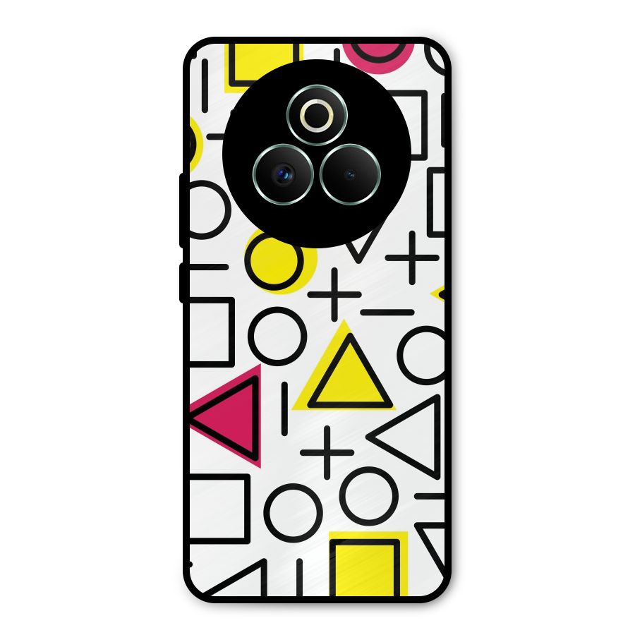 Geometry Pattern Metal Back Case for Realme P3 Pro