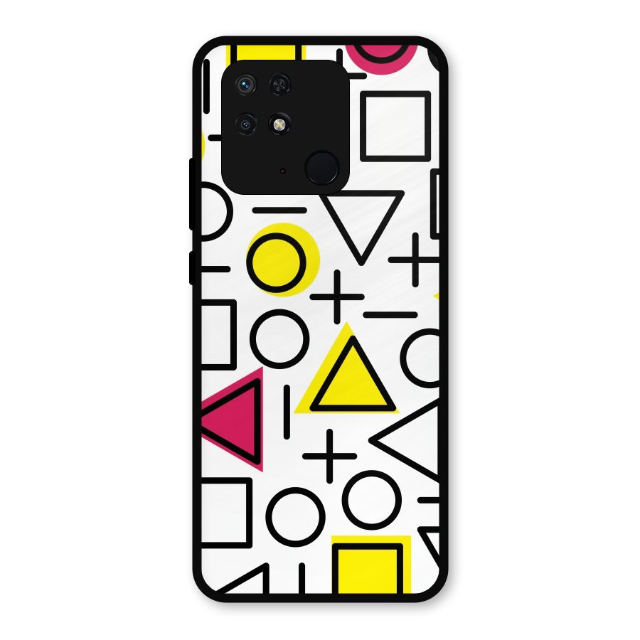 Geometry Pattern Metal Back Case for Redmi 10 Power