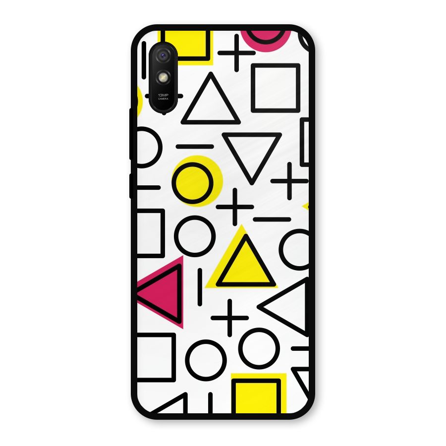 Geometry Pattern Metal Back Case for Redmi 9a