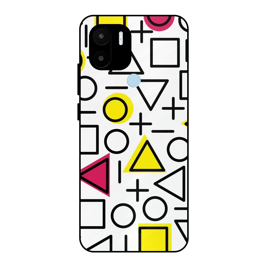 Geometry Pattern Metal Back Case for Redmi A2+