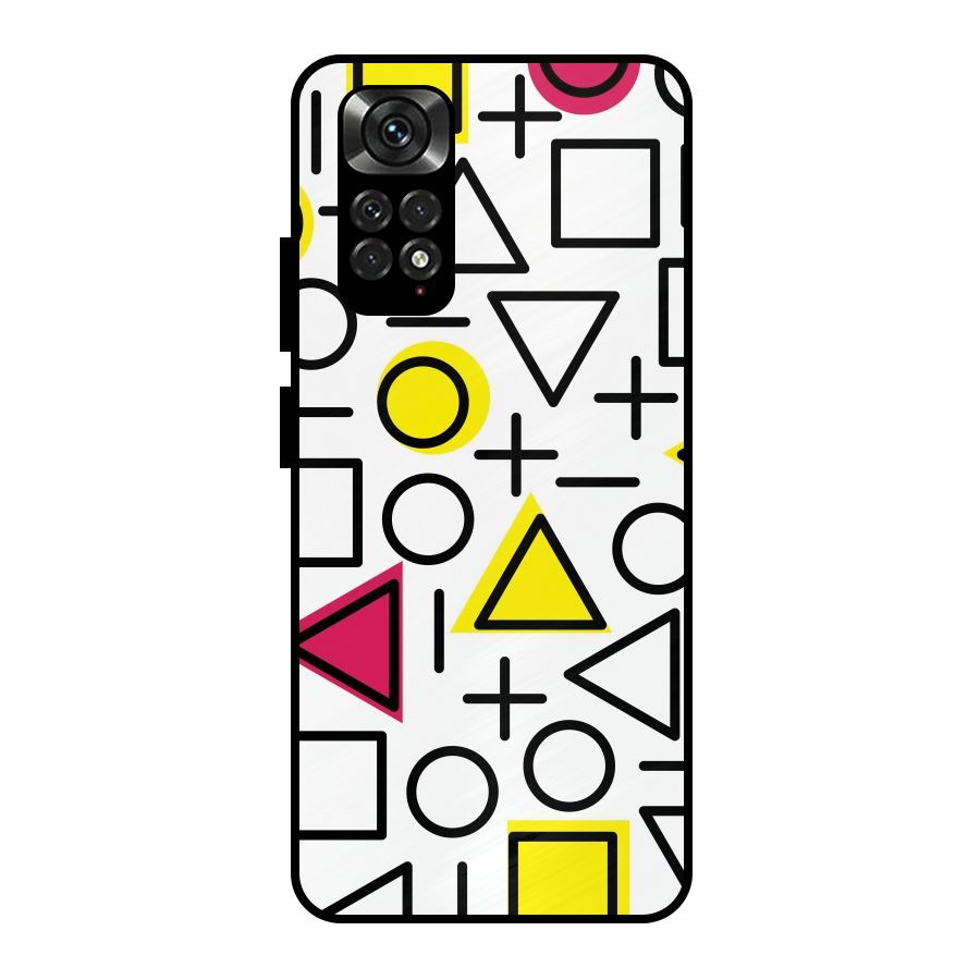 Geometry Pattern Metal Back Case for Redmi Note 11 Pro Plus 5G