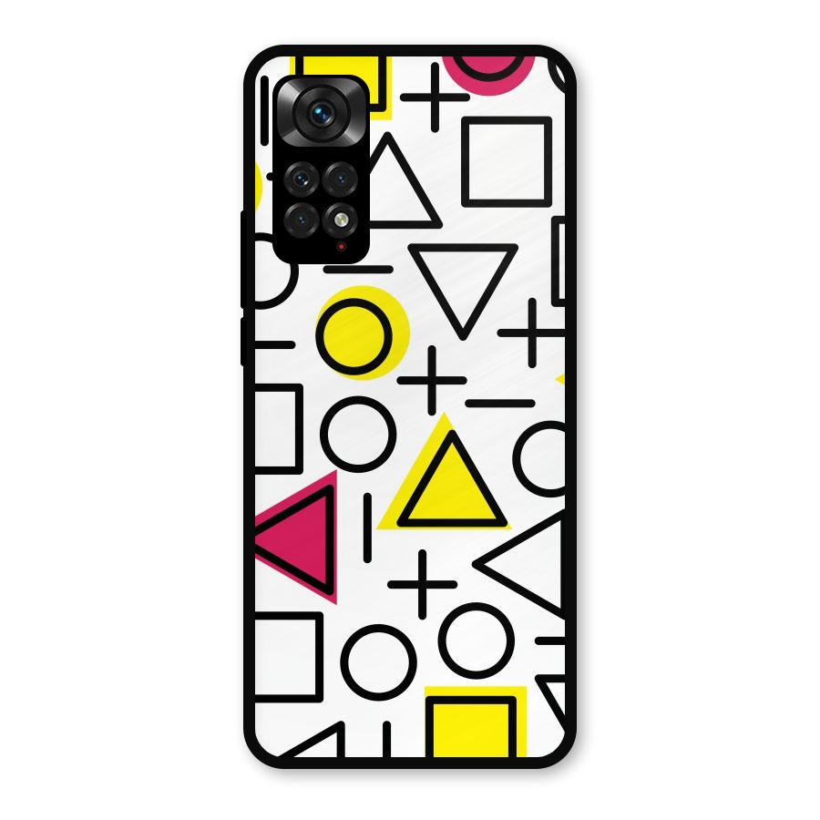 Geometry Pattern Metal Back Case for Redmi Note 11s