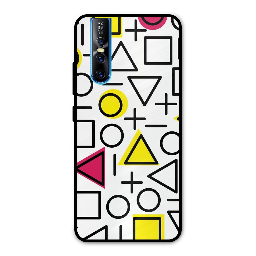 Geometry Pattern Metal Back Case for Vivo V15 Pro