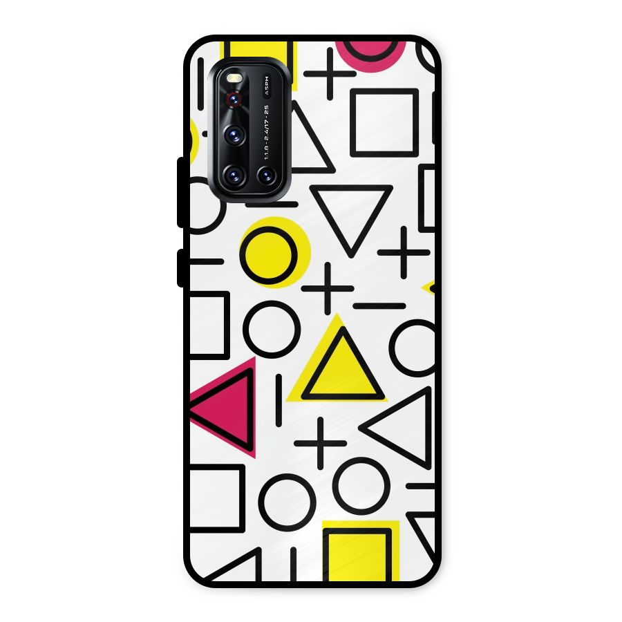 Geometry Pattern Metal Back Case for Vivo V19