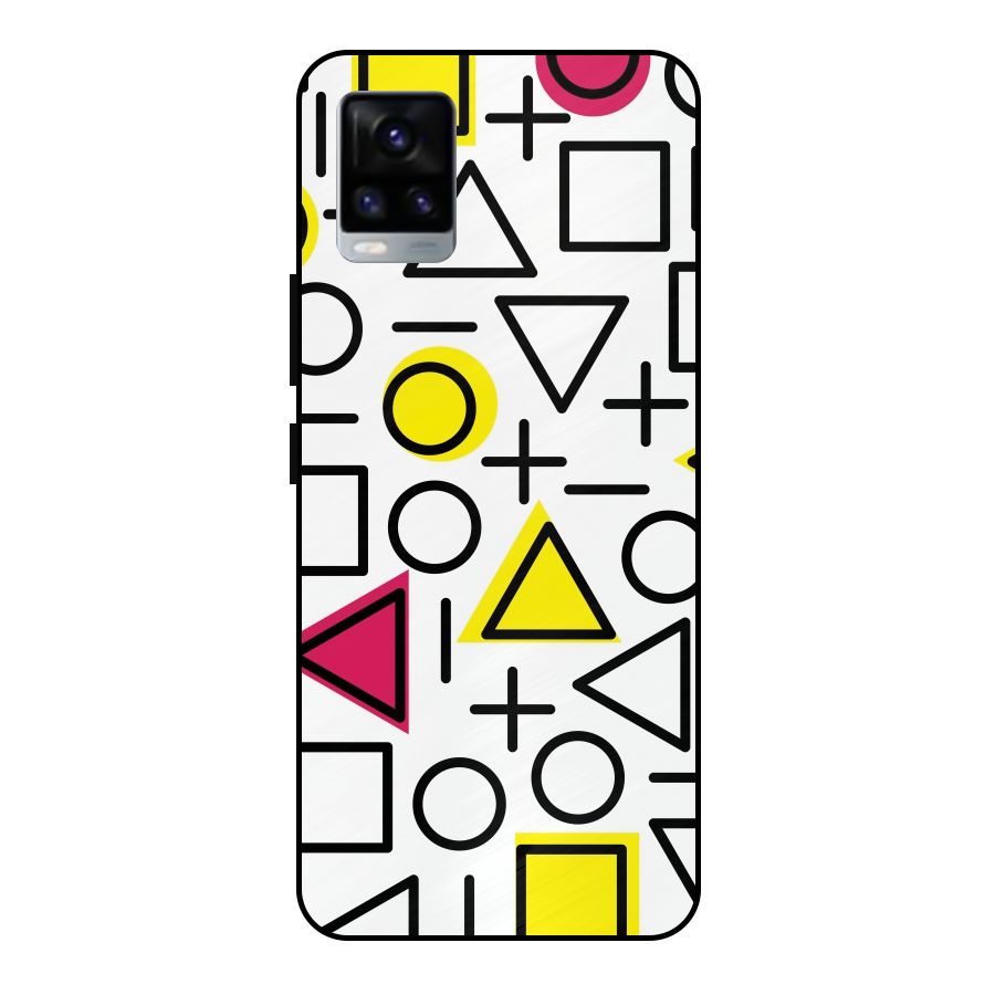 Geometry Pattern Metal Back Case for Vivo V20 2021