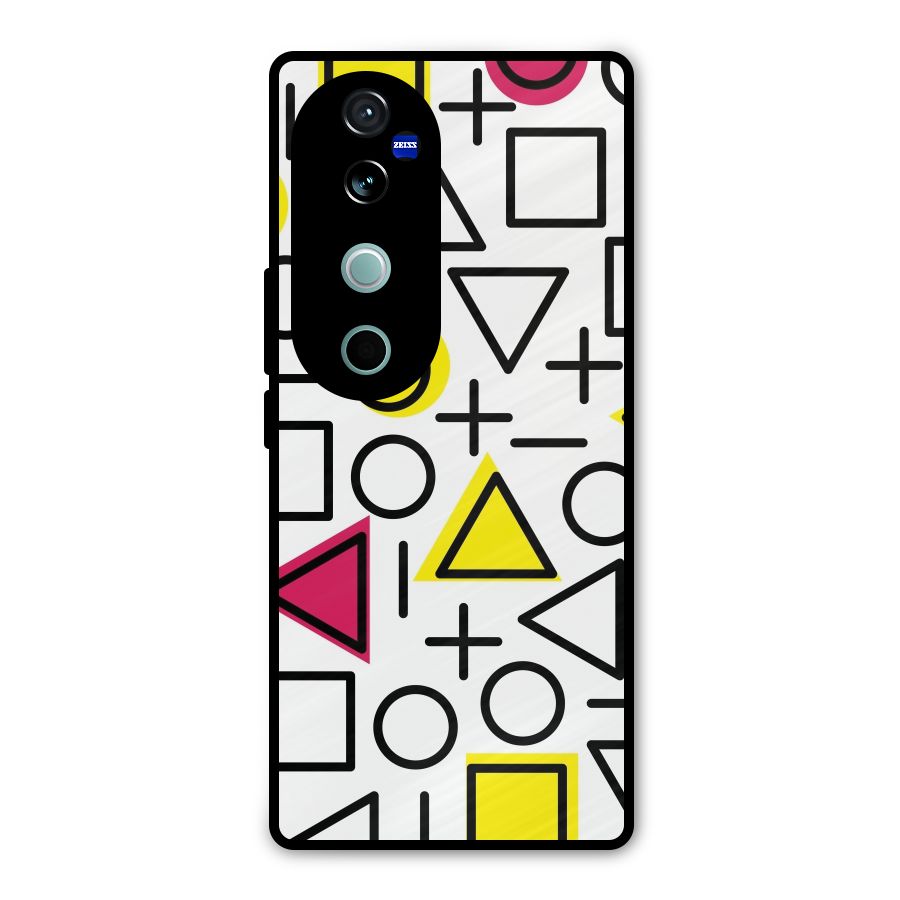 Geometry Pattern Metal Back Case for Vivo V40