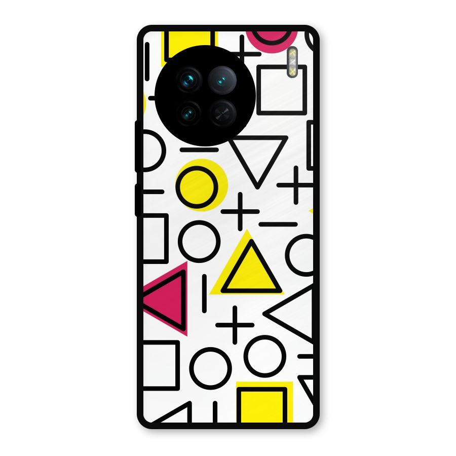 Geometry Pattern Metal Back Case for Vivo X90