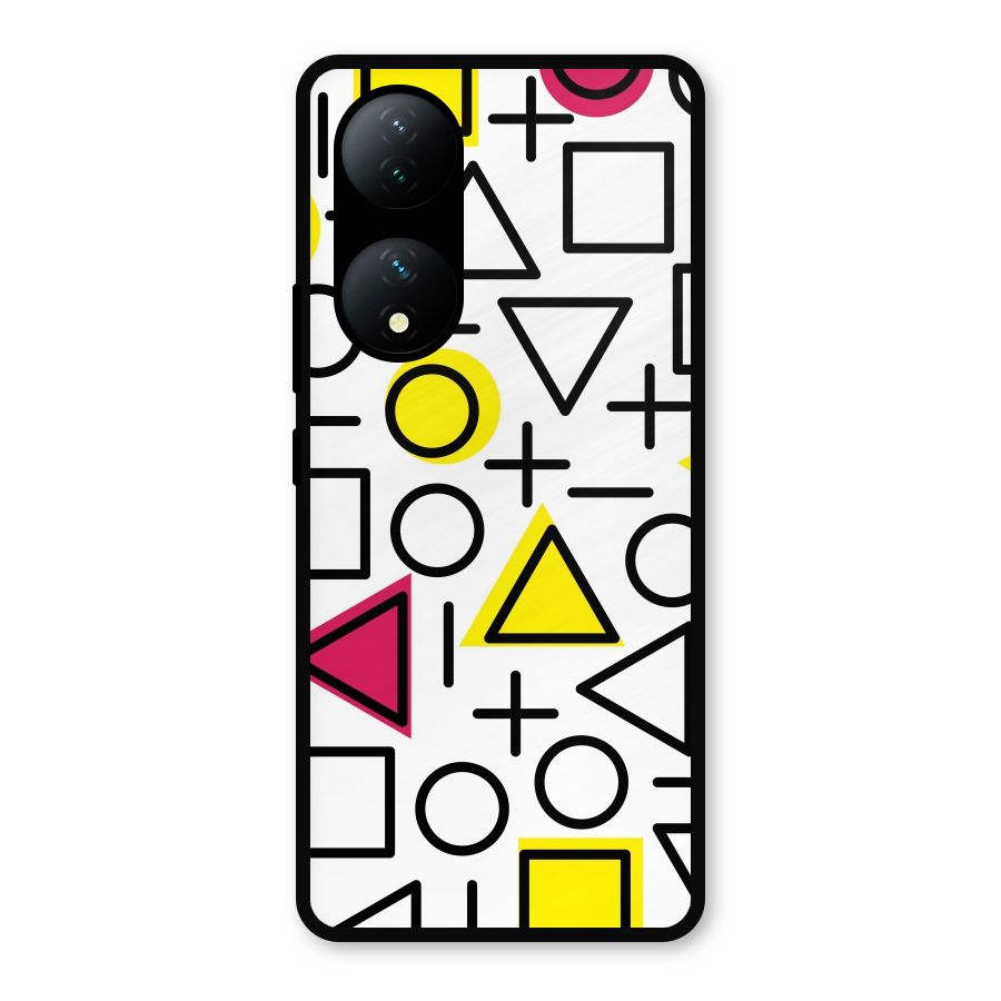 Geometry Pattern Metal Back Case for Vivo Y100