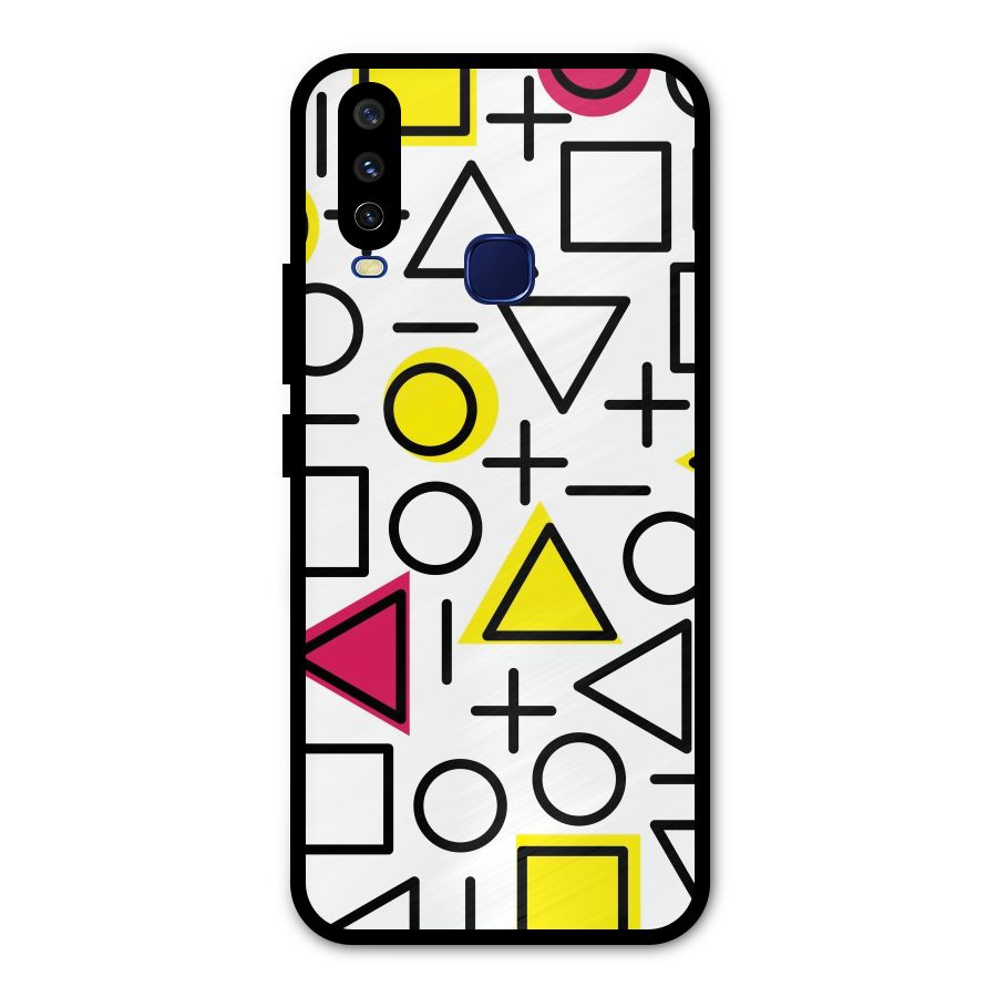 Geometry Pattern Metal Back Case for Vivo Y15