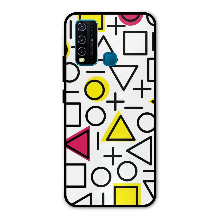 Geometry Pattern Metal Back Case for Vivo Y30