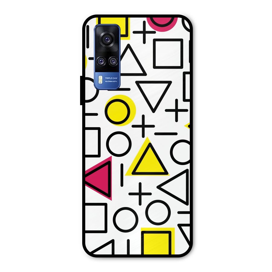 Geometry Pattern Metal Back Case for Vivo Y31