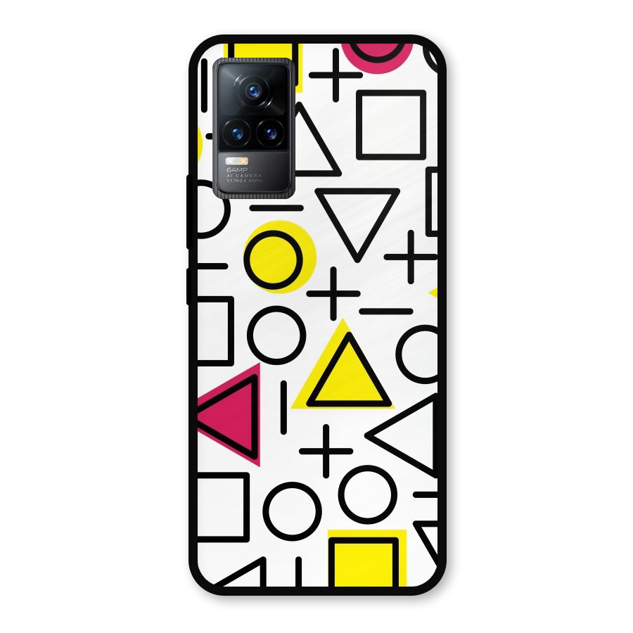 Geometry Pattern Metal Back Case for Vivo Y73