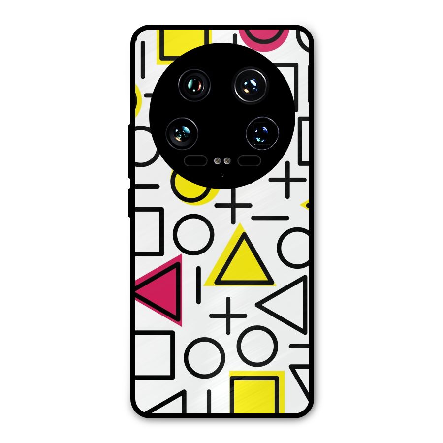 Geometry Pattern Metal Back Case for Xiaomi 14 Ultra