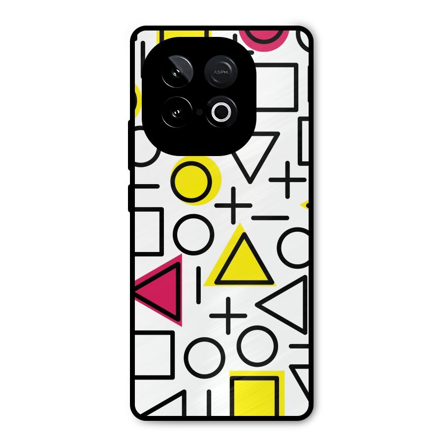 Geometry Pattern Metal Back Case for iQOO Neo 10