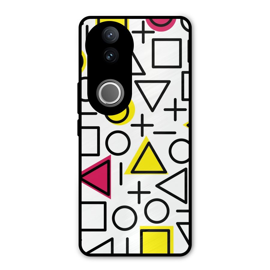 Geometry Pattern Metal Back Case for iQOO Z10R