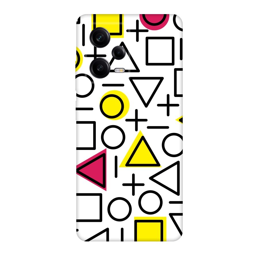 Geometry Pattern Original Polycarbonate Back Case for Redmi Note 12 Pro