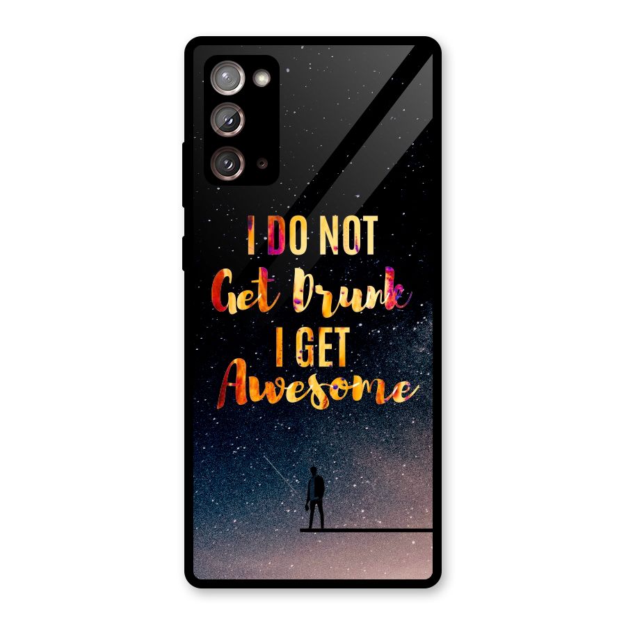 Get Awesome Glass Back Case for Galaxy Note 20