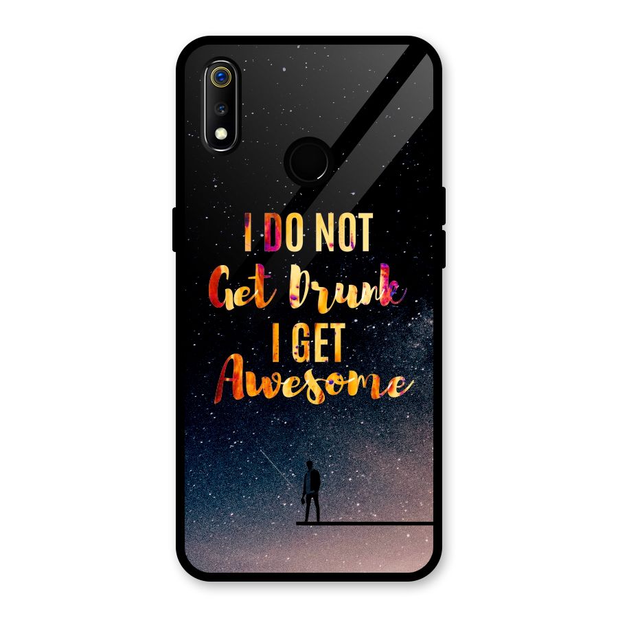 Get Awesome Glass Back Case for Realme 3i