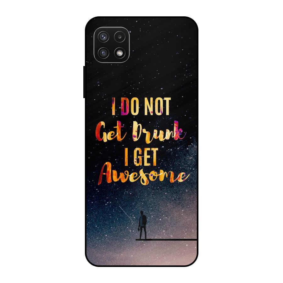 Get Awesome Metal Back Case for Galaxy A22 5G