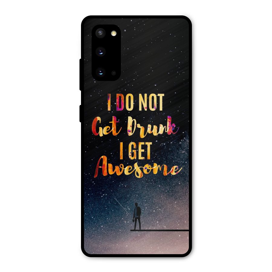 Get Awesome Metal Back Case for Galaxy S20