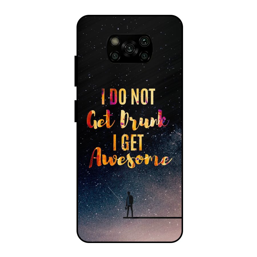 Get Awesome Metal Back Case for Poco X3