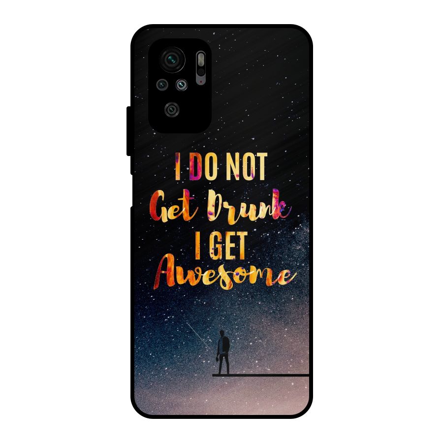 Get Awesome Metal Back Case for Redmi Note 10S