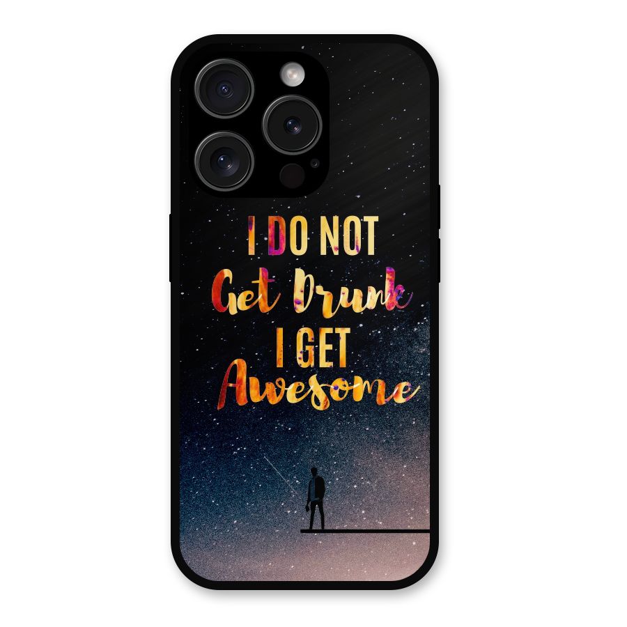 Get Awesome Metal Back Case for iPhone 15 Pro