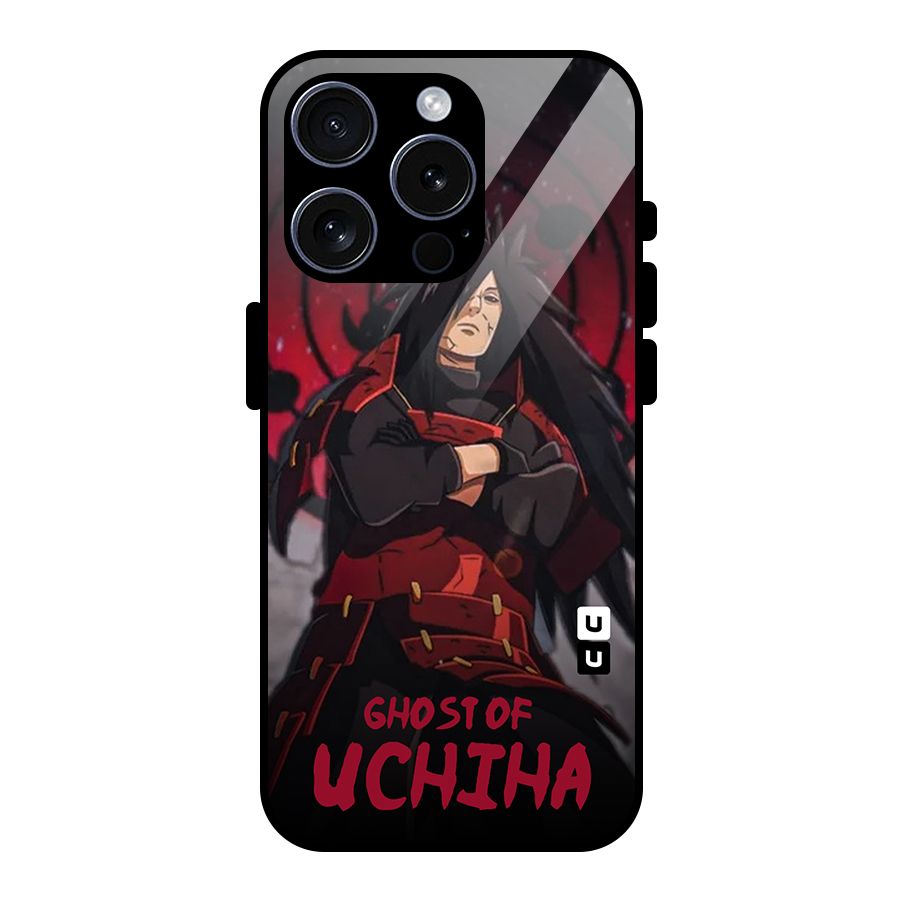 Ghost Of Uchiha Glass Back Case for iPhone 15 Pro