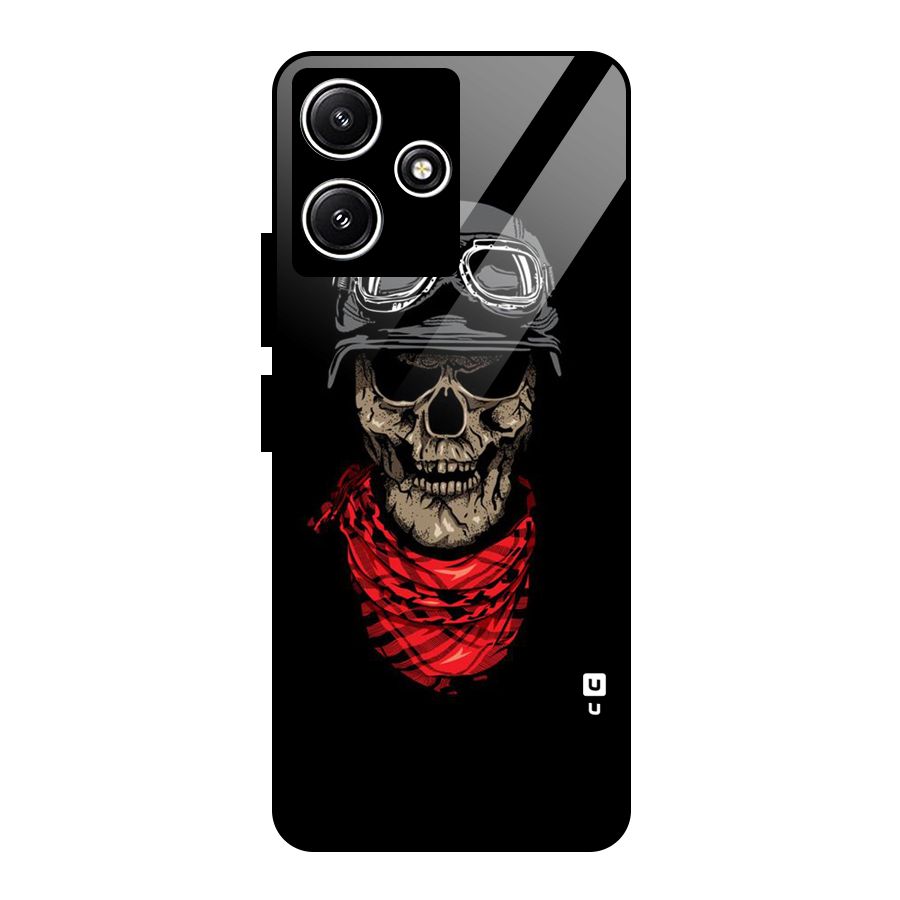 Ghost Swag Glass Back Case for Poco M6 Pro