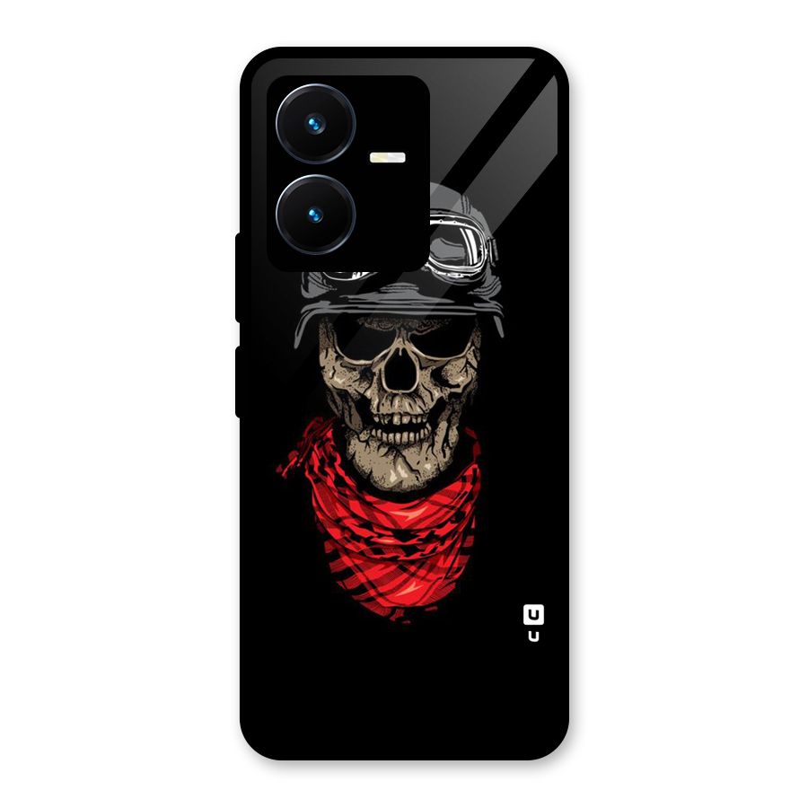 Ghost Swag Glass Back Case for Vivo Y22s