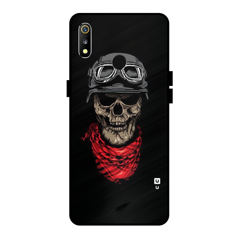 Ghost Swag Metal Back Case for Realme 3i