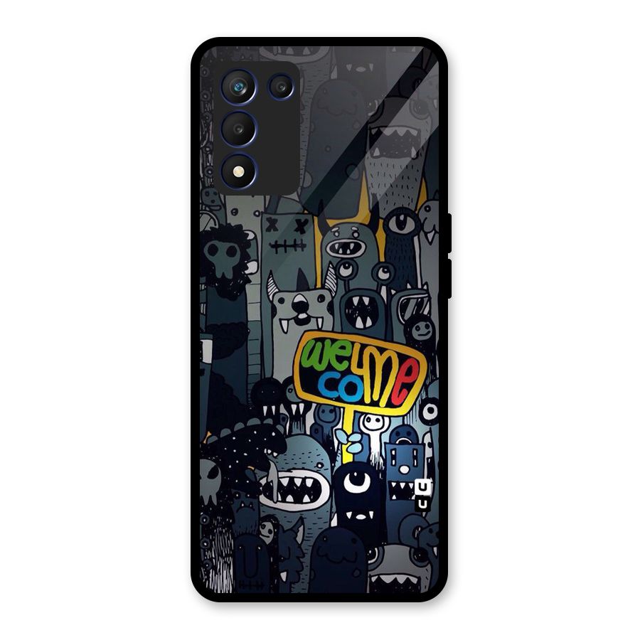 Ghost Welcome Glass Back Case for Realme 9 5G Speed