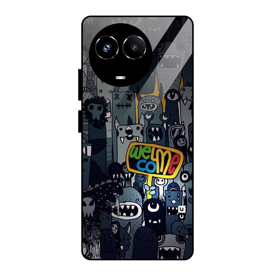 Ghost Welcome Glass Back Case for Realme Narzo 60X