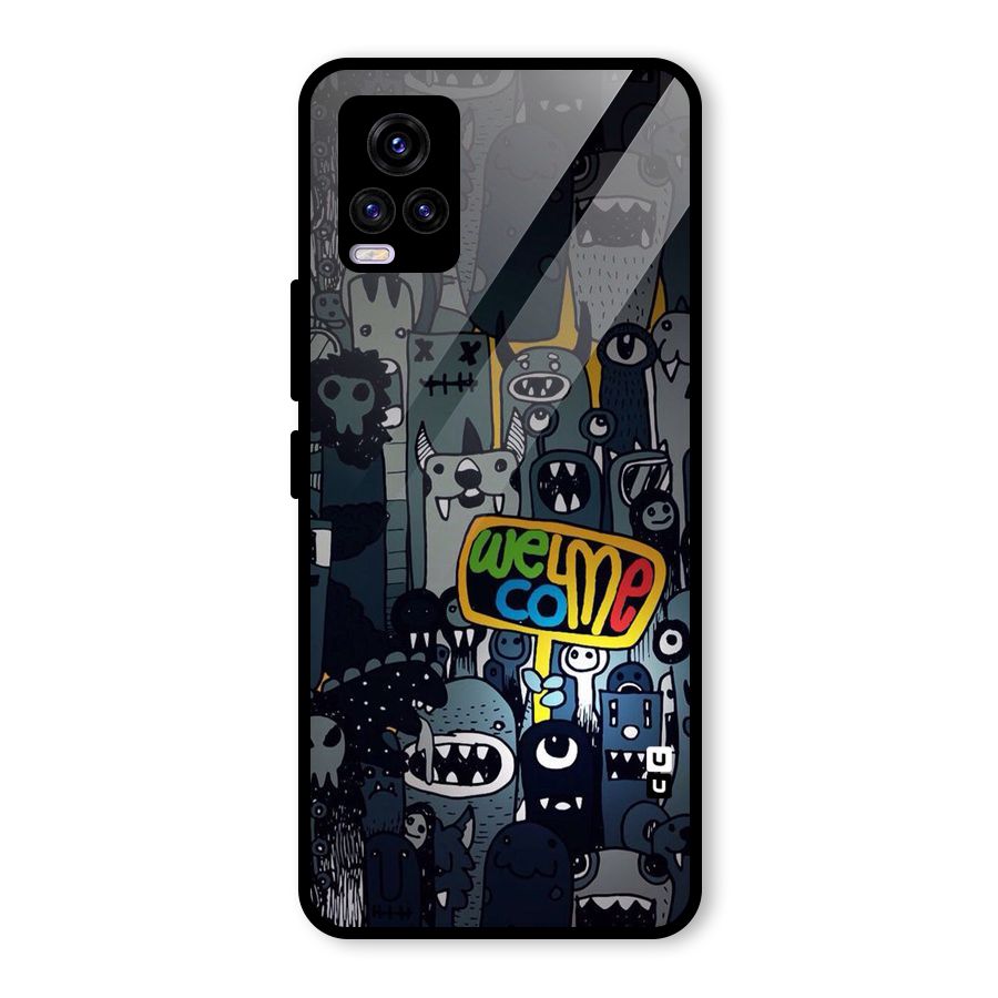Ghost Welcome Glass Back Case for Vivo V20 2021
