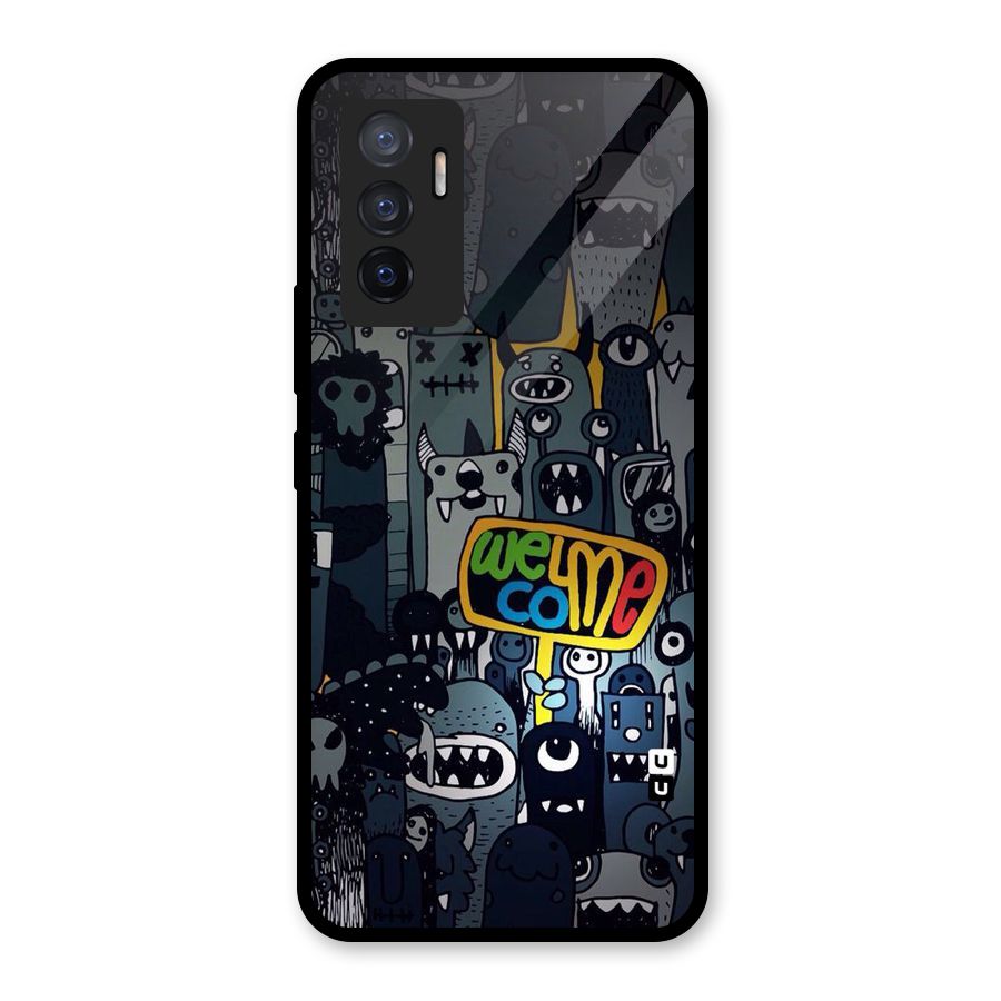 Ghost Welcome Glass Back Case for Vivo V23e