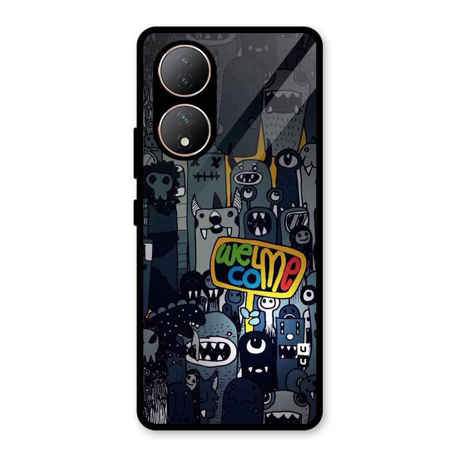 Ghost Welcome Glass Back Case for Vivo Y100A