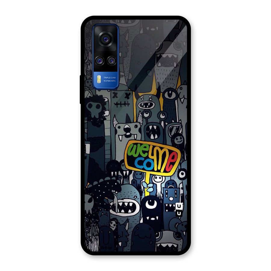 Ghost Welcome Glass Back Case for Vivo Y31