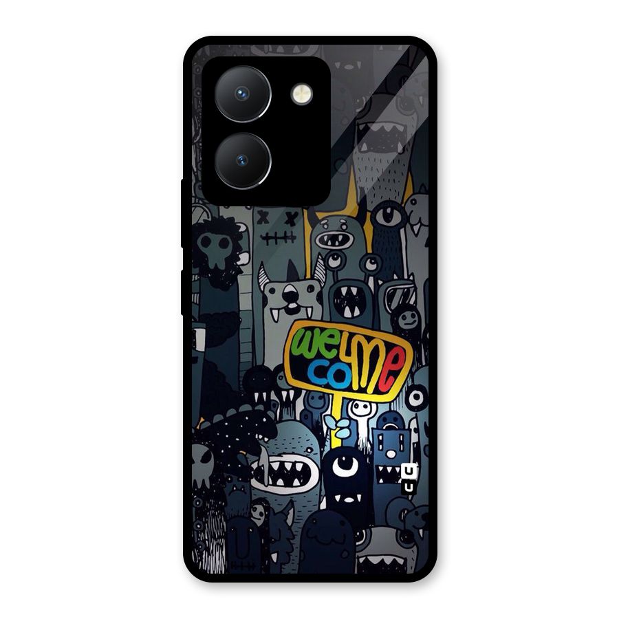 Ghost Welcome Glass Back Case for Vivo Y36