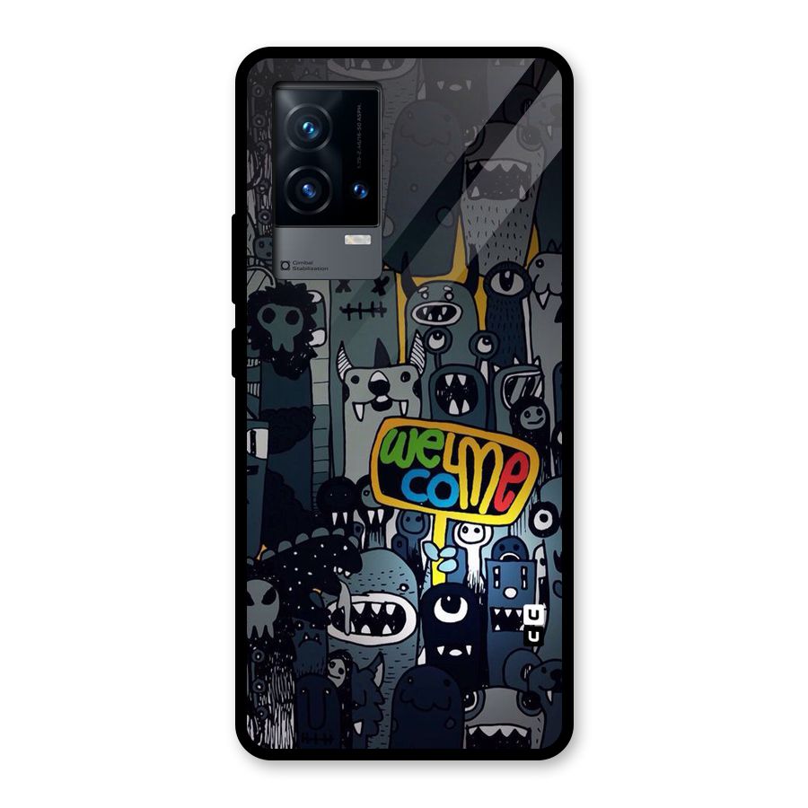 Ghost Welcome Glass Back Case for iQOO 9 5G