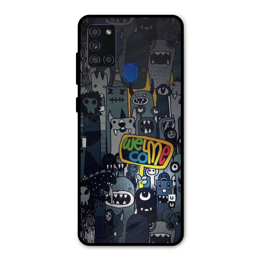 Ghost Welcome Metal Back Case for Galaxy A21s